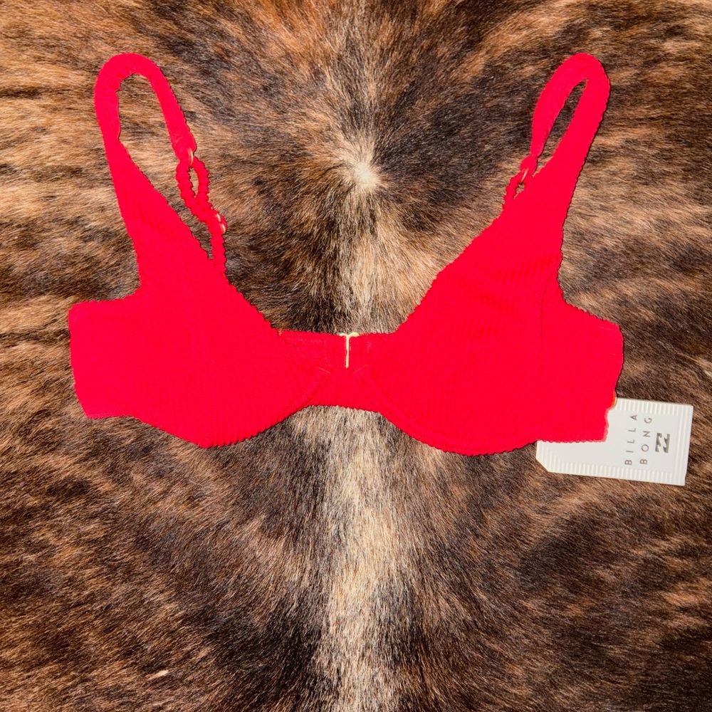 Billabong Vibrant Red Bathing Suit Top